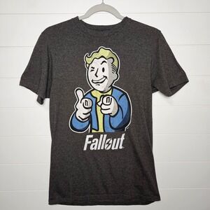 Bethesda Fallout Men's T-Shirt Small Charcoal Cotton Polyester